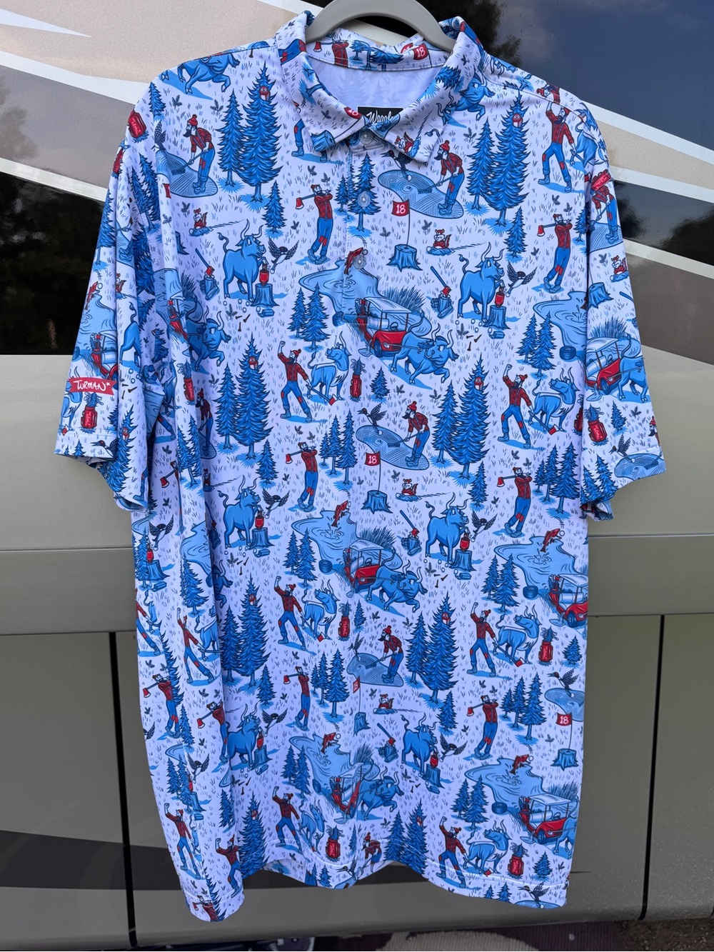 Waggle x Thurman Paul Bunyan Golf Polo Shirt